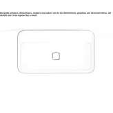 Countertop and wall-hung ceramic washbasin with overflow Lanivtsi