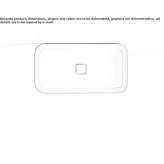 Ceramic countertop washbasin, rectangular, single Lanivtsi