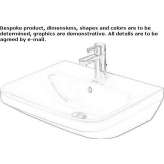 Ceramic washbasin with overflow Taberg