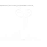 Round washbasin on a single pedestal Albany