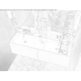 Solid Surface double wall sink Tekanto