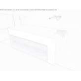 Pojedyncza umywalka ścienna Solid Surface z szufladami Selzthal