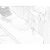 Umywalka nablatowa owalna Solid Surface Zivinice