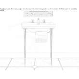 Console washbasin with towel rail Jindalee