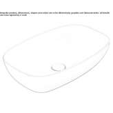 Rectangular countertop ceramic washbasin Exmouth