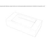 Single Solid Surface wall-mounted washbasin Gharb