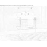 Rectangular console washbasin McKinnon