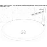Umywalka nablatowa owalna Solid Surface Warcoing