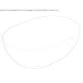 Oval countertop ceramic washbasin Sanem