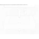 Kwadratowa umywalka ścienna Solid Surface Horssen