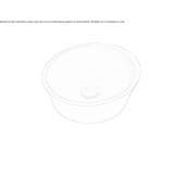 Umywalka nablatowa owalna Solid Surface Blagnac