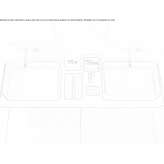 Solid Surface rectangular countertop washbasin Solanas