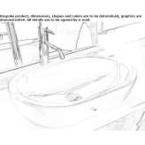 Oval countertop ceramic washbasin Albany