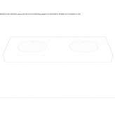 Solid Surface double round wall sink Giuliana