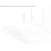 Oval countertop ceramic washbasin Albany