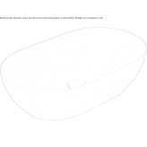 Oval countertop washbasin Riebini