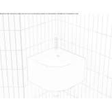 Pietraluce® corner wall washbasin Sarajevo