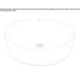 Round ceramic washbasin, countertop Gorzyce