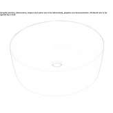 Round ceramic washbasin, countertop Gorzyce