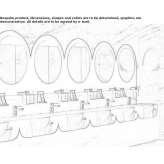 Monoblokowa umywalka typu Solid Surface Public z lustrem Ocara