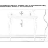 Ceramic console washbasin Arcisate