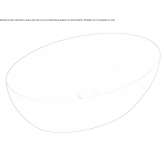 Oval countertop ceramic washbasin Sanem