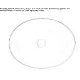 Oval countertop ceramic washbasin Hemet