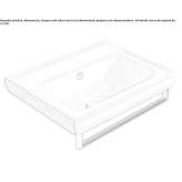 Rectangular wall washbasin Veghel