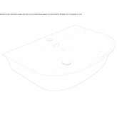 Ceramic washbasin mounted to the wall Brezza