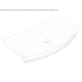 Single ceramic washbasin with a towel hanger Besleney