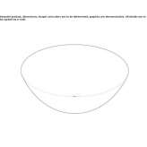 Round ceramic washbasin, countertop Pratau