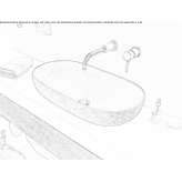 Oval countertop washbasin Troszyn