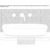 Oval countertop ceramic washbasin Izimsa