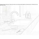 Ceramic concealed washbasin Koka