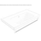 Rectangular wall washbasin Veghel