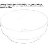 Round ceramic washbasin Riebini