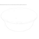 Round ceramic washbasin, countertop Brezza