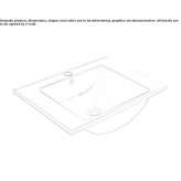 Recessed ceramic washbasin Poeni