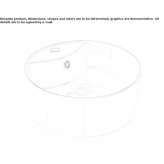Round ceramic washbasin, countertop Kosmach
