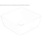 Square ceramic washbasin, countertop Sanem
