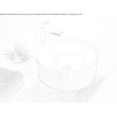 Countertop washbasin made of quartz composite Duboka