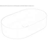 Oval countertop ceramic washbasin Sanem