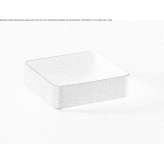 Square countertop washbasin in a modern style made of natural stone Bimenes
