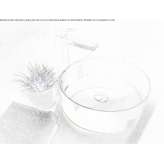 Round countertop washbasin made of quartz composite Rastede