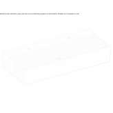 Double rectangular ceramic washbasin Insch