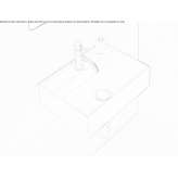 Single ceramic washbasin mounted to the wall Paszto