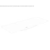Double rectangular ceramic washbasin Geel