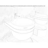 Krion® round wall washbasin Kulmain