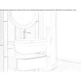 Krion® wall-mounted washbasin Kulmain