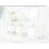 Wall-mounted washbasin Leumeah